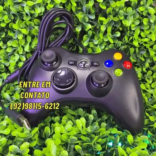 Controle XBOX 360 com fio / Entregamos em toda manaus das 9 as 22hrs