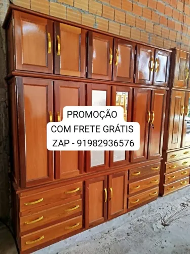 PROMOÇÃO - GUARDA ROUPA CASAL 6 PORTAS NOVO - FRETE GRÁTIS!