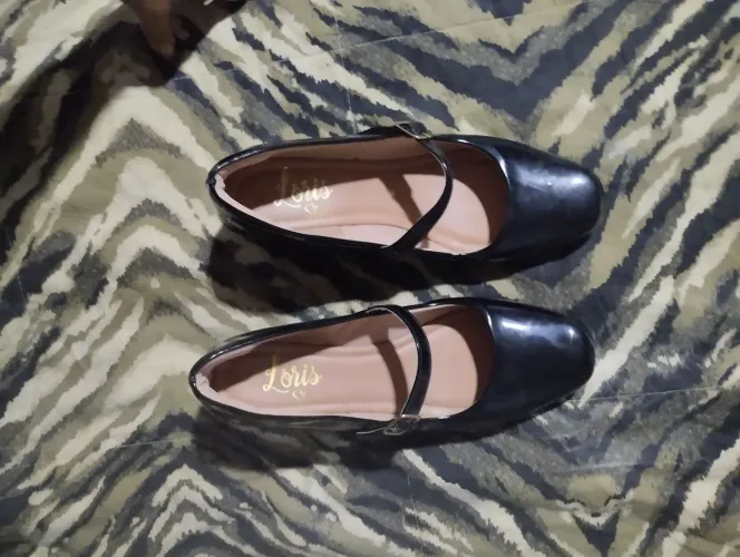 Sapato Mary Jane / Boneca Preto Verniz - Salto Bloco - Tam. 39 - Semi-novo