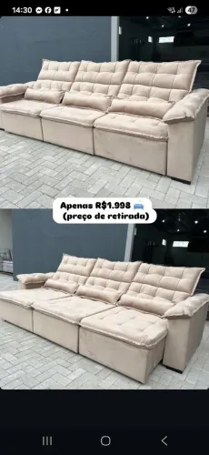 Sofazão NOVO grande nesse preço IMPERDÍVEL