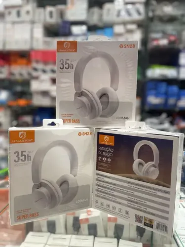 Fone de Ouvido Bluetooth HMASTON - 35h de Bateria - Super Bass - SN28