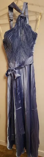 Vestido longo lilás