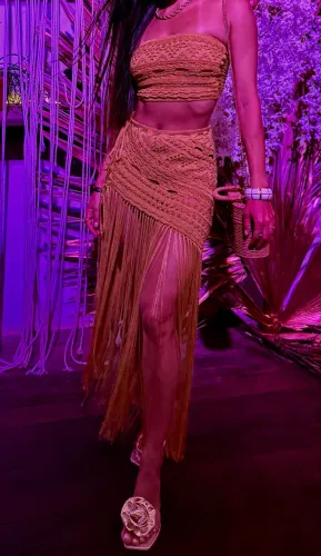 Conjunto dourado réveillon