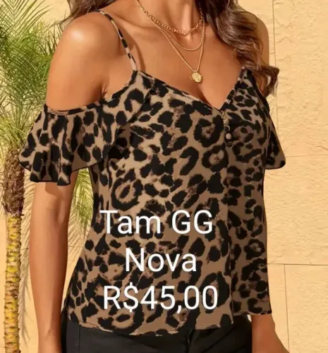 Blusa feminina Tam GG nova