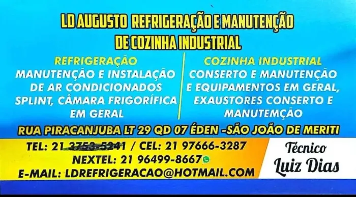 SERVIÇOS DE REFRIGERAÇÃO, COZINHA INDUSTRIAL E REFORMAS ?