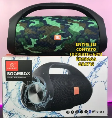 Caixa Boombox JBL  80w 32cm - Entrega das 9 ate as 22hrs