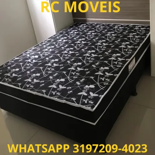 Cama Box Casal OrthoBox com Colchão de Molas Ensacadas - Conforto e Qualidade Garantidos