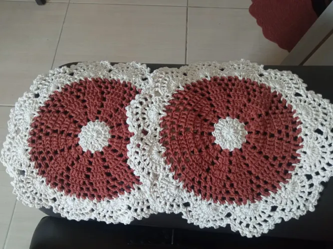 Souplat Jogo Americano Crochê Redondo