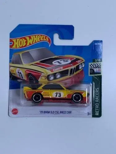 Carrinho Hot Wheels Miniatura 73 BMW 3.0 CSL Race Car