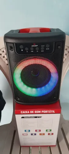 Caixa de Som Portátil Grasep  Bluetooth Potente