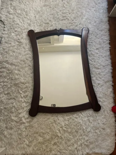 Espelho Vintage de Madeira - 80x50 cm