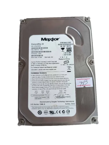 winchester hd 80 gb maxtor diamond 20stm 380211as sata 07b