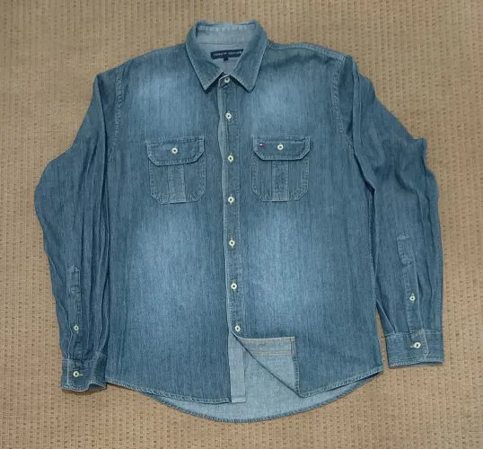 Camisa Vintage Tommy Hilfiger Blue Jeans Shirt