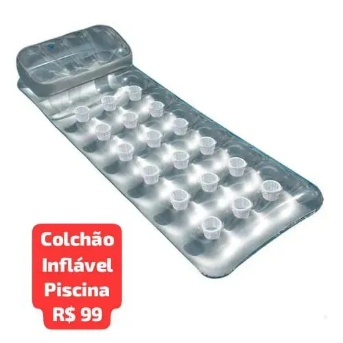 COLCHÃO INFLÁVEL PARA PISCINA