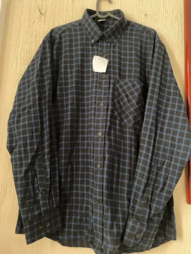 Camisa masculina aflanelada manga longa