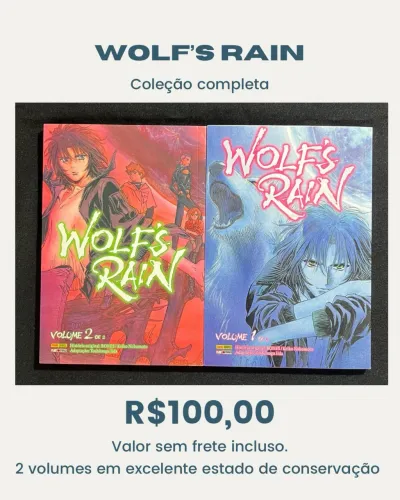 Coleção completa wolfs rain mangá