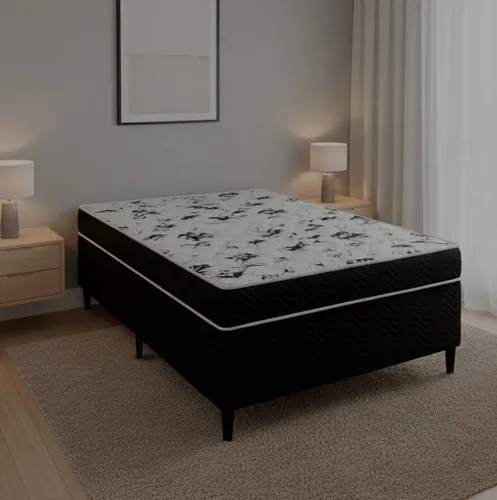 Cama box casal ortopedic
