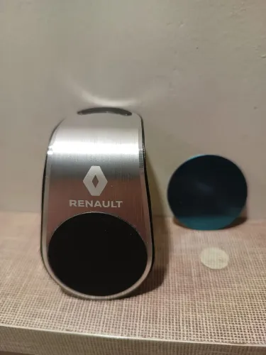 Suporte Para Celular Automotivo Renault<br>Único <br>Disponível <br>Peça em Alumínio <br>Nova