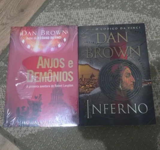 Kit 2 Livros Dan Brown - Anjos e Demônios (LACRADO) + Inferno - Robert Langdon