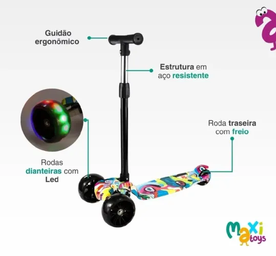 ?Patinete Infantil Novo na Caixa - Maxi Toy