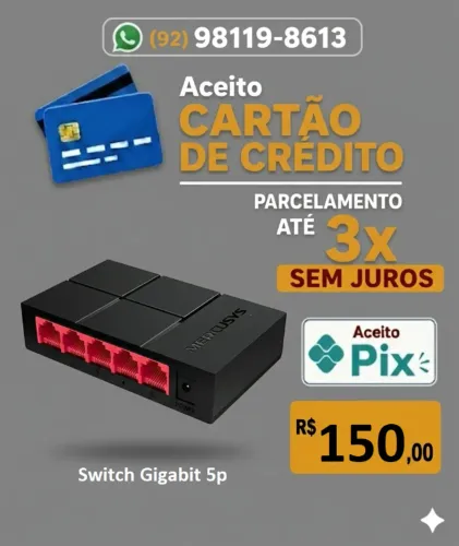 Switch Gigabit RJ45 de 5 portas, Ethernet LAN 10/100/1000 Mbps