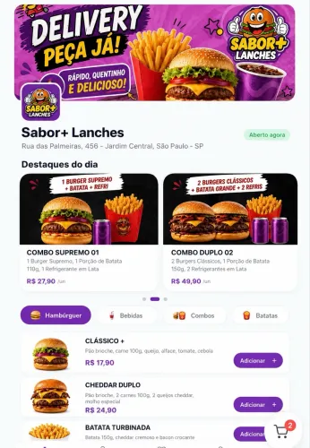 Cardápio Digital para Delivery | Pedidos no WhatsApp  