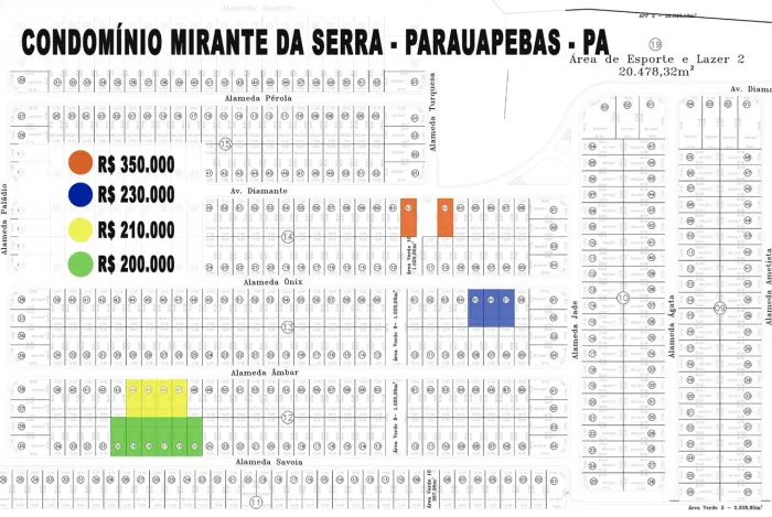 Lotes condomínio Mirante da Serra - Parauapebas - PA