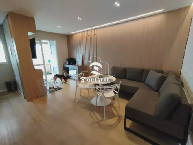Apt com 75 m² com 3 quartos, suite, sacada gourmet, lazer completo em Vila Apiaí - Santo A
