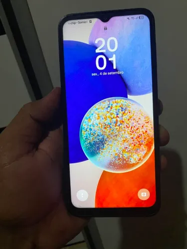 Vendo celular A14 Samsung, 4g 128GB, pegando tudo, só com marcas de uso na traseira