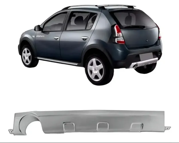 Acabamento Inferior Parachoque Traseiro Renault Sandero 2009 Novo