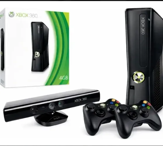 Xbox 360 desbloqueado - Kinect - 2 controles sem fio