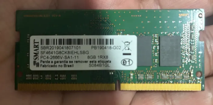 Memória RAM 8GB DDR4 2666