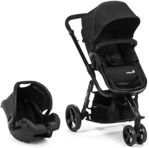 Travel System Safety 1st Mobi Duo Full Black com Bebê Conforto One Safe - Novo Lacrado