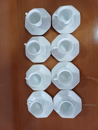 Jogo de xícaras para cafezinh com 08 unidades
