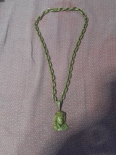 Cordão ostentação moeda antiga 