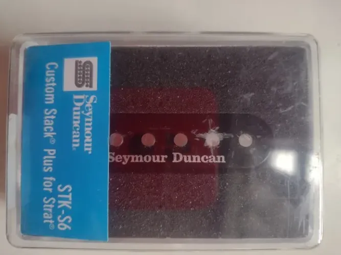 Captador Seymour Duncan Stk-s6b Custom Stack Plus Preto