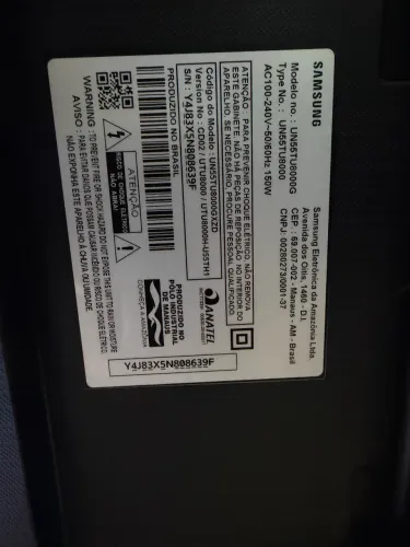Vendo tv Sansung 55 polegadas com defeito não saí imagem 