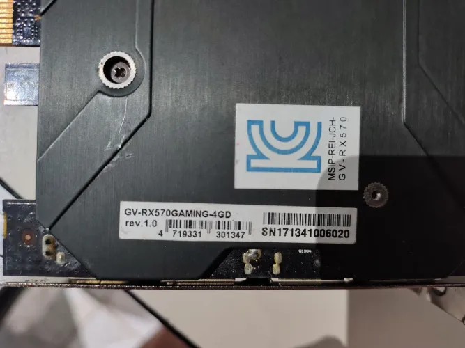 Placa vídeo Gigabyte RX 570 Gaming 4 Gb