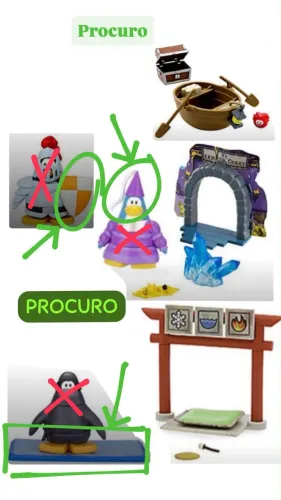 Miniaturas club penguin jogo Disney