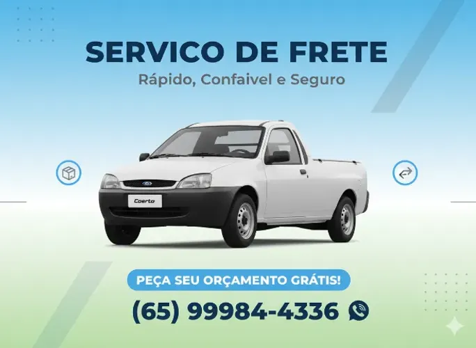 Frete rápido e confiável