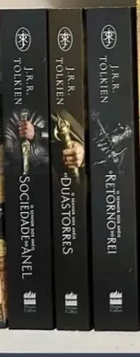 3 Livros Senhor Dos Anéis - Capa Série Anéis de Poder
