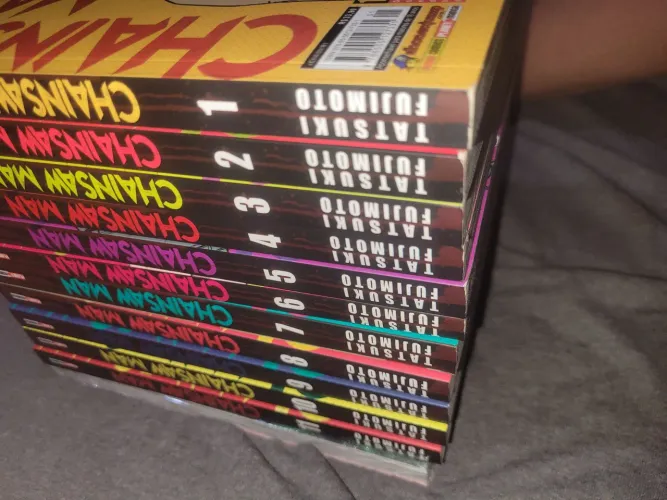 Coleção de mangas chainsaw man volume 1 ao 12 *VOLUME 12 LACRADO*