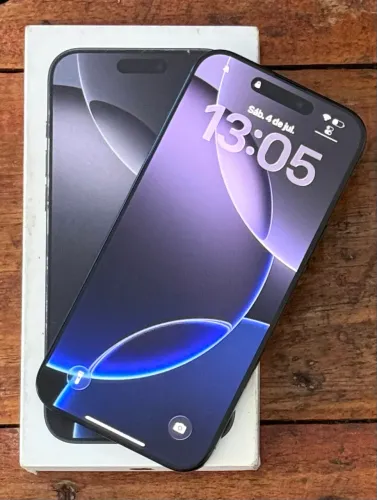 iPhone 16 Pro Max 256GB Black Titanium | Bateria 100% | Garantia Apple