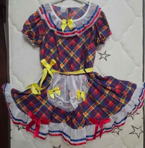 Vestido Junino veste do 14 ao P adulto