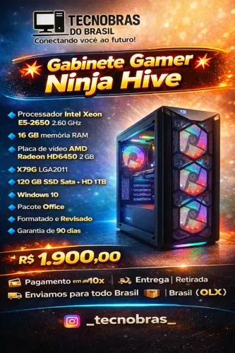 Gabinete Gamer Ninja Hive 
