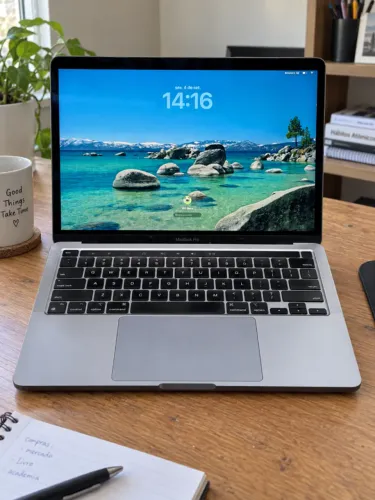 MacBook Pro 13 M1 8GB 256GB SSD Touch Bar - Seminovo Impecável - Cartão