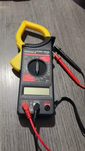 Alicate Amperímetro Digital LWJ-302 ferramenta Portátil C/ Estojo C/ Bateria Voltimetro Mu