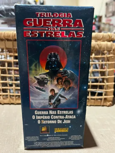 Box: Trilogia Guerra nas Estrelas(star wars) clássica em VHS(1995) original