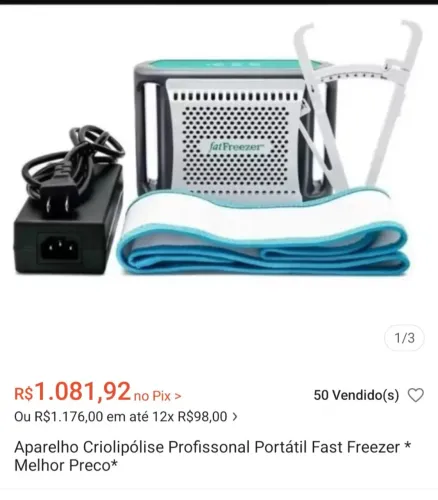 Aparelho criolipólise