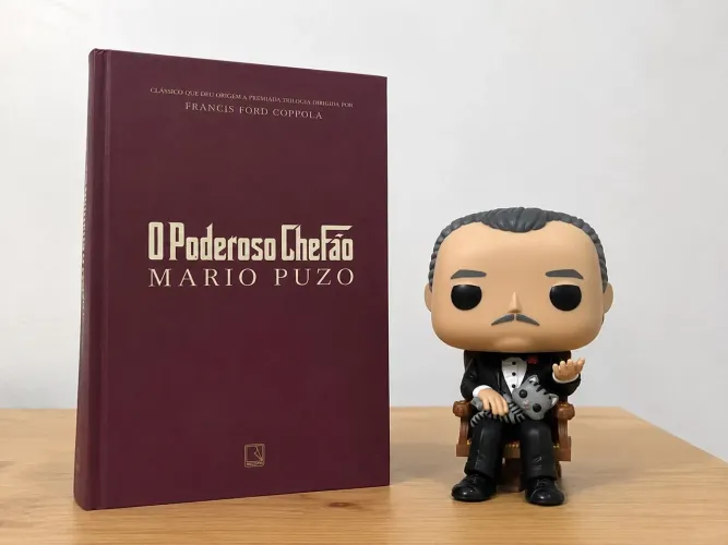Kit livro capa dura + Funko O Poderoso Chefão